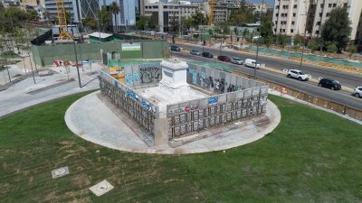Consejo de monumentos aprobó retorno de estatua del general Baquedano a Plaza Italia