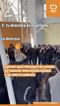 Farmeó aura: Directora de colegio en Vallenar interrumpió batalla y se robó la película