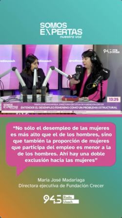 Desempleo femenino en Chile: Experta explica por qué es una expresión de desigualdad