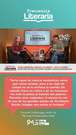 Vicente Undurraga y la genial broma que le hizo Nicanor Parra al almorzar prietas