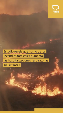 Estudio revela que humo de los incendios forestales aumenta las hospitalizaciones respiratorias en lactantes
