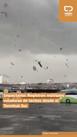 Impactante: Registran múltiples voladuras de techos desde el Terminal Sur